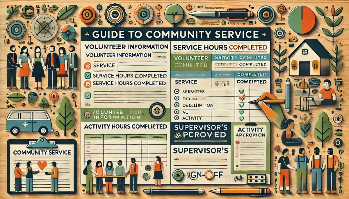 Guide to Community Service Form Templates with Examples