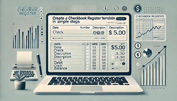 Create a Checkbook Register Template in Simple Steps