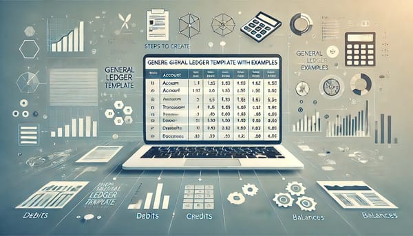 Steps to Create a General Ledger Template with Examples